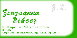 zsuzsanna mikecz business card